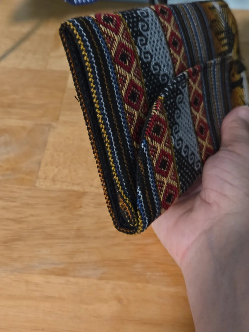 Bundle Of Hand Made Wristlet /crossbody With Wallet Also Woven Material. (#89 - Picture 14 of 15